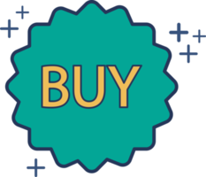 Buy tag icon illustration glyph style design with color and plus sign. png