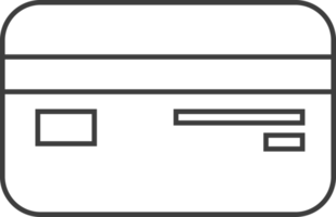 Kreditkarte dünne Linie Symbol, Shop-Icon-Set. png
