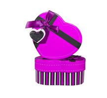 Violet  Heart shaped box photo