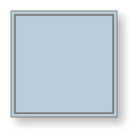 quadratischer Rahmen mit Schatten auf dem Hintergrund. png