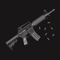 weapons guns pistols vector illustration