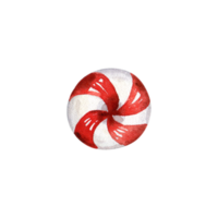 Watercolor christmas cute sweet candy png