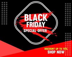 Black Friday sale inscription design template. Black Friday banner. Vector illustration