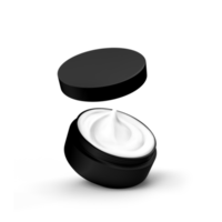 pot ouvert crème réaliste transparent png