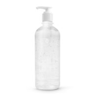 White gel bottle pump mockup realistic png