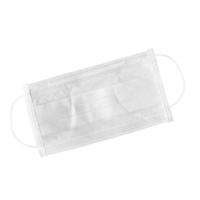 weißes Maskenobjekt transparent png