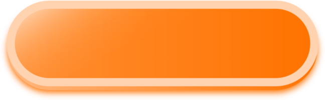 Rectangle shape buttons in orange colors. User interface element illustration. png