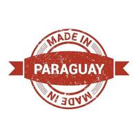 vector de diseño de sello de paraguay