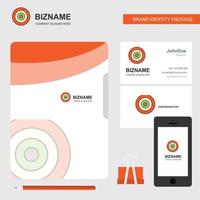 Dart game Business Logo File Cover Visiting Card and Mobile App Design Vector Illustration