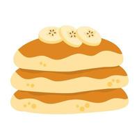 Hand drawn pancake day vector