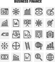 Business Finance Line Icon Pack For Designers And Developers Icons Of Bag Briefcase Business Fashion Finance Business Eye Mission Vector