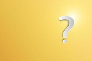 White question mark on background. Free space for business or educational design, banner. illustration photo