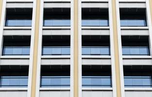 Modern office building with glass window photo