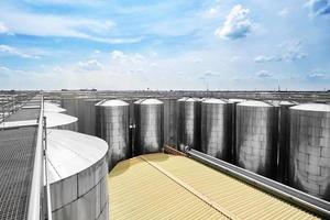 Beer fermentation tank or brewing plant photo