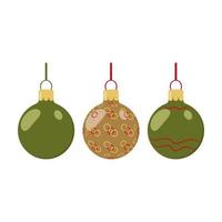 globos de colores navideños para decorar postales pancartas carteles vector