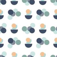 abstract pattern of geometric shapes circles semicircles winter colors for decorating winter packaging posters vector