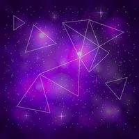 Violet outer space background. vector