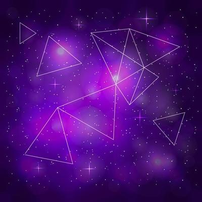 Violet outer space background.