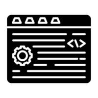 estilo de icono de programación vector