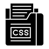 Css File Icon Style vector