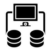 Database Icon Style vector