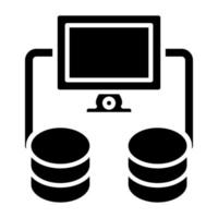 Database Icon Style vector