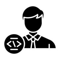 Programmer Icon Style vector