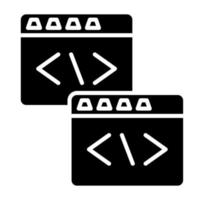 Code Refactoring Icon Style vector