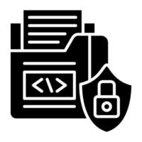 Data Security Icon Style vector