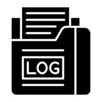 Logs Icon Style vector