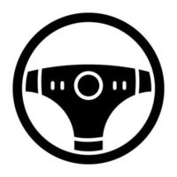 Steering Wheel Icon Style vector