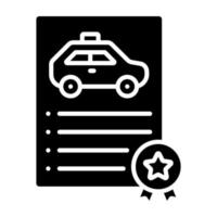 License Icon Style vector