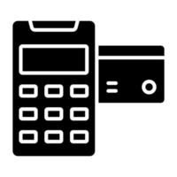 Card Machine Icon Style vector