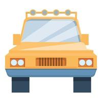 Safari modern jeep icon, cartoon style vector