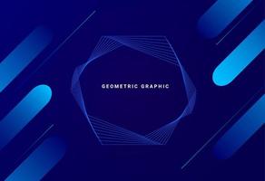 Abstract geometric modern stylish smooth dark banner background vector