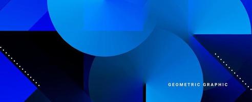Abstract geometric modern stylish smooth dark banner background vector