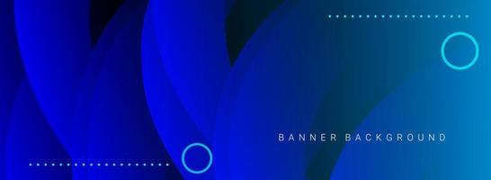 Abstract geometric modern stylish smooth dark banner background vector