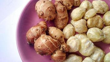 Kemiri and aromatic ginger is herbs photo