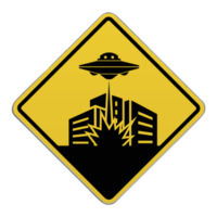 Kreuzungszeichen - Alien-Invasion png