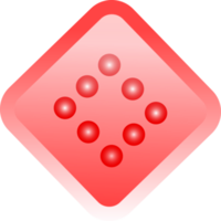 juego de dominó jugar icono de número colorido brillante para fondo decorativo png