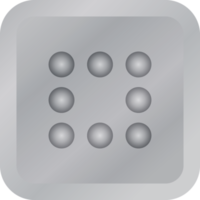 Button keyboard domino toy metallic for decorative background png