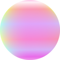 cercle boule fantaisie arc-en-ciel sphère pour arrière-plans décoratifs bannière autocollant étiquette toile de fond png