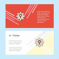 Location setting abstract corporate business banner template horizontal advertising business banner vector