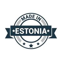 Estonia stamp design vector