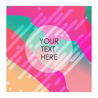 Colorful background with typography design vector