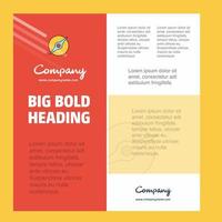 Compass Business Company Poster Template with place for text and images vector background