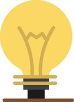 Idea Innovation Invention Light bulb  Flat Color Icon Vector icon banner Template