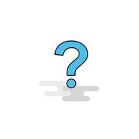 Flat Question mark Icon Vector