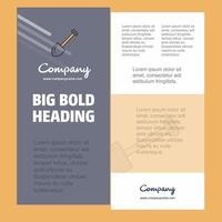 Spade Business Company Poster Template with place for text and images vector background