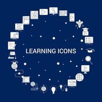 Creative Learning icons icon Background vector